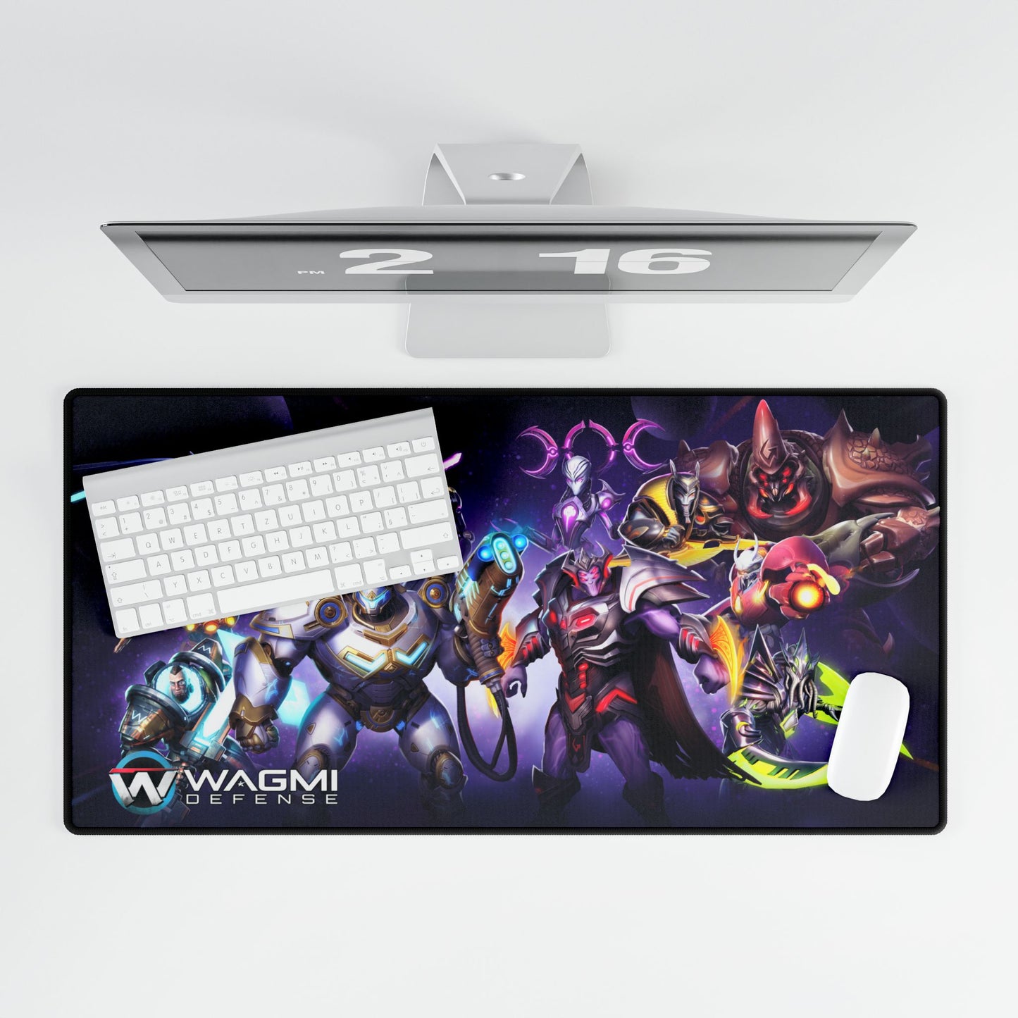 Gaming Desk Mat with Vibrant WAGMI DEFENSE Character Art | Large Mousepad for Gamers, Anime Fans, Home Office Decor, Unique Gift, Computer Accessories