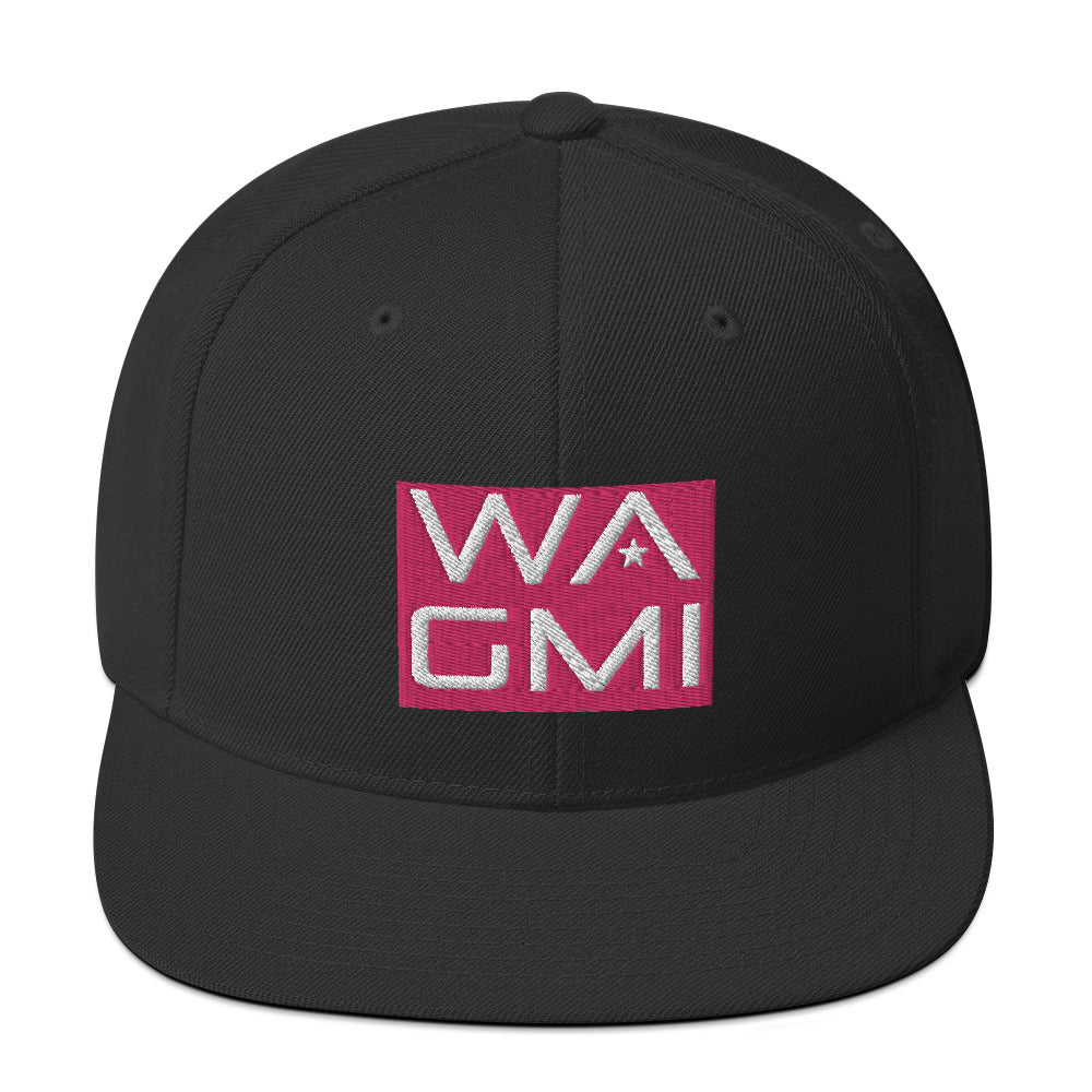 Snapback Hat WAGMI RED SQUARE LOGO