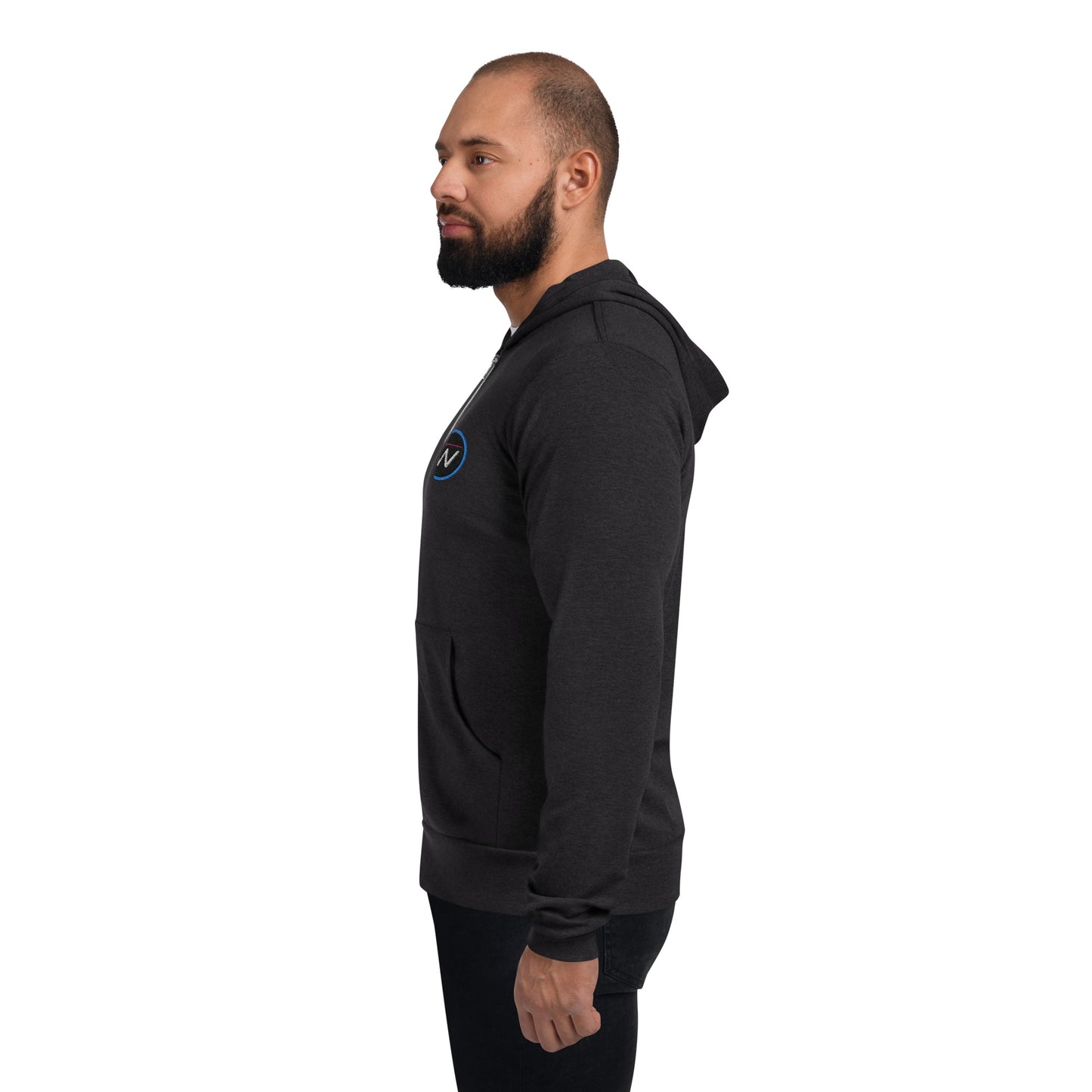 W Logo Unisex zip hoodie