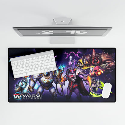 Gaming Desk Mat with Vibrant WAGMI DEFENSE Character Art | Large Mousepad for Gamers, Anime Fans, Home Office Decor, Unique Gift, Computer Accessories